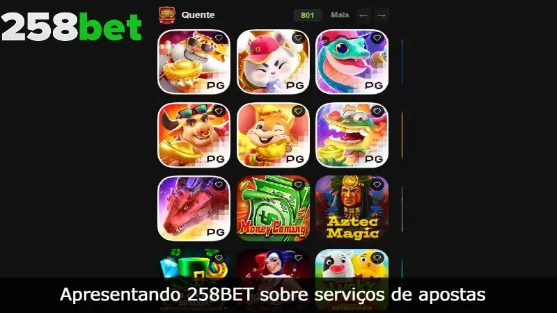 Apresentação o 258BET sobre os principais serviços de apostas