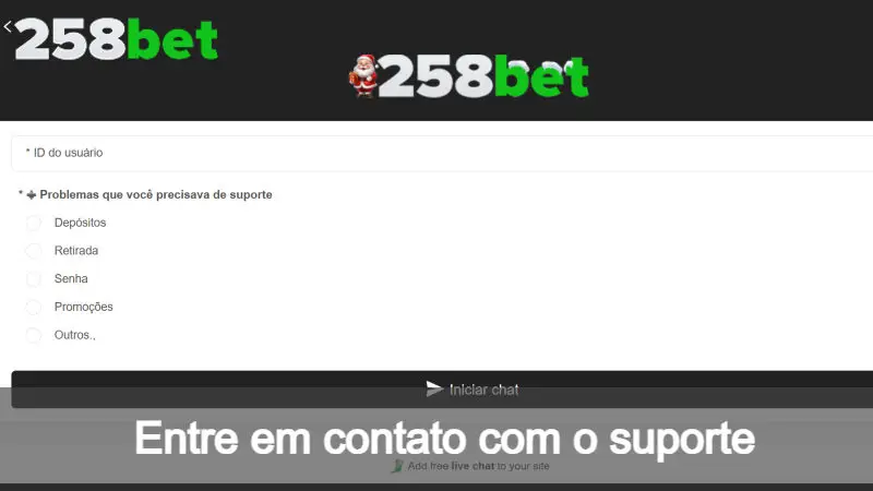 Contate o suporte