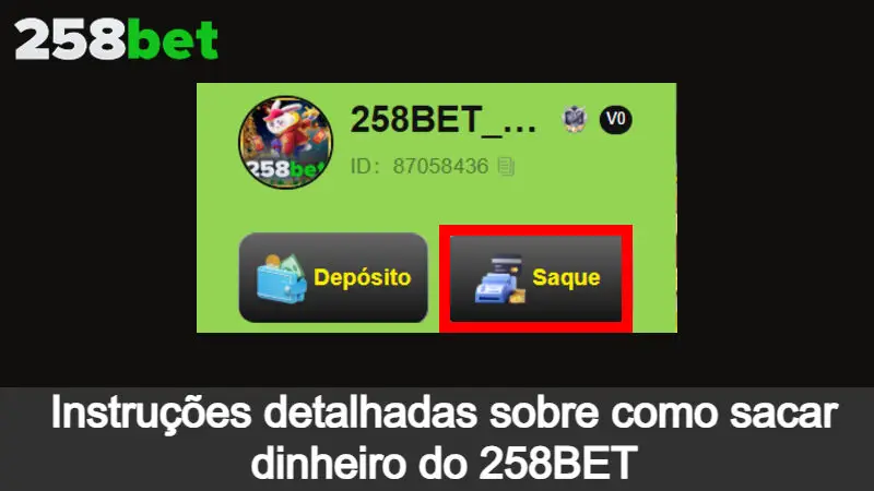 Instruções detalhadas sobre como sacar no 258BET