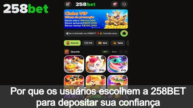 Por que os usuários escolhem o 258BET para confiar