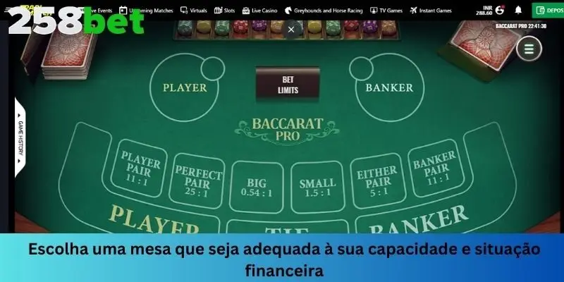 Escolha uma mesa que se adapte às suas condições econômicas